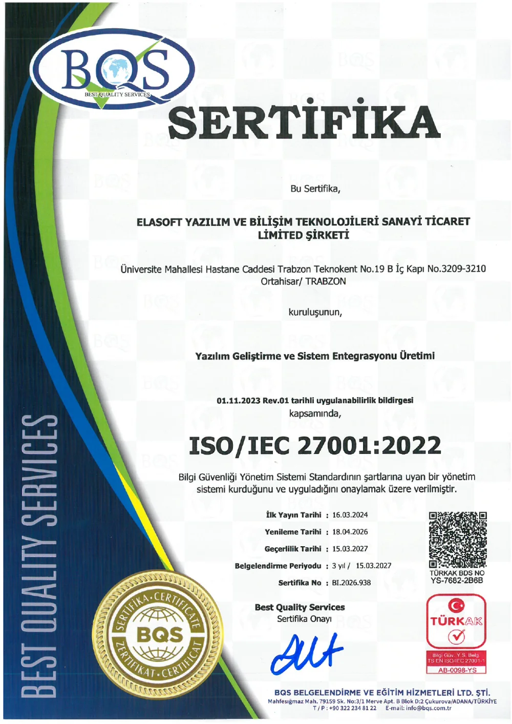 ISO/IEC 27001:2022