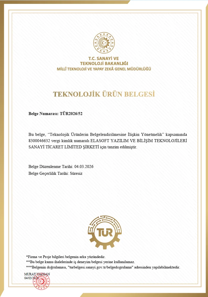 Teknolojik Ürün Belgesi